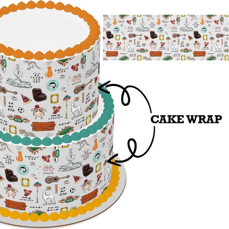 Cake Wrap // Friends Theme