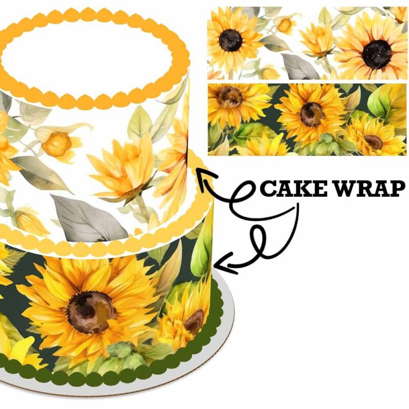 Cake Wrap // Sunflowers