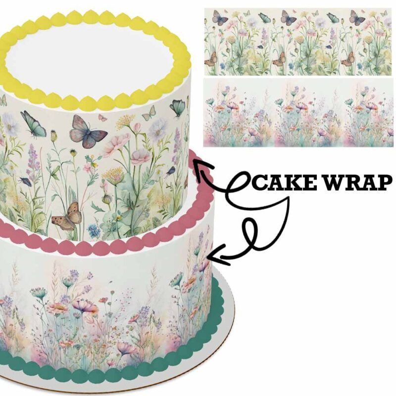 Cake Wrap // Wild Flowers