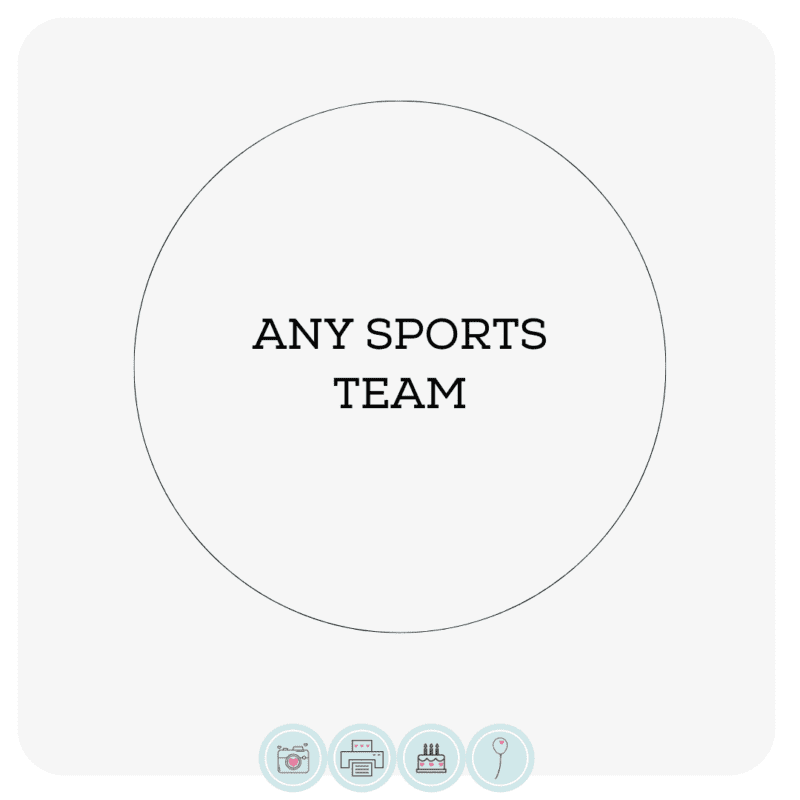Sport Team Supporter Cake Topper