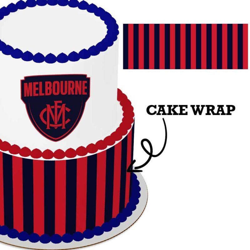Cake Wrap // AFL Melbourne Demons