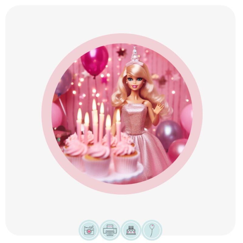 Barbie Party | Edible Cake Topper