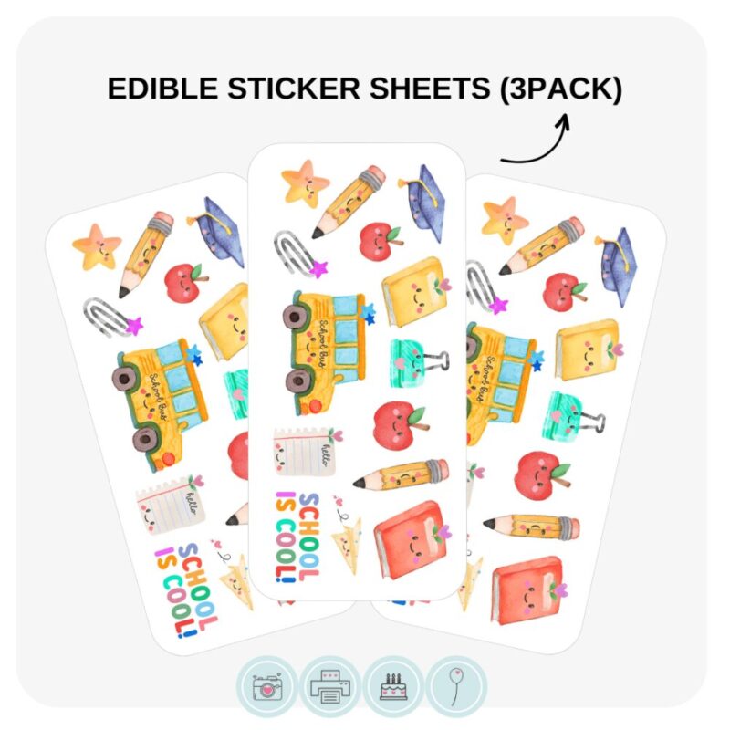 EDIBLE STICKER SHEETS | School