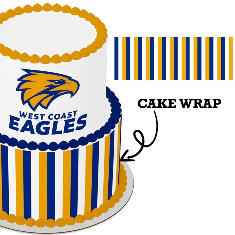 Cake Wrap // AFL West Coast Eagles
