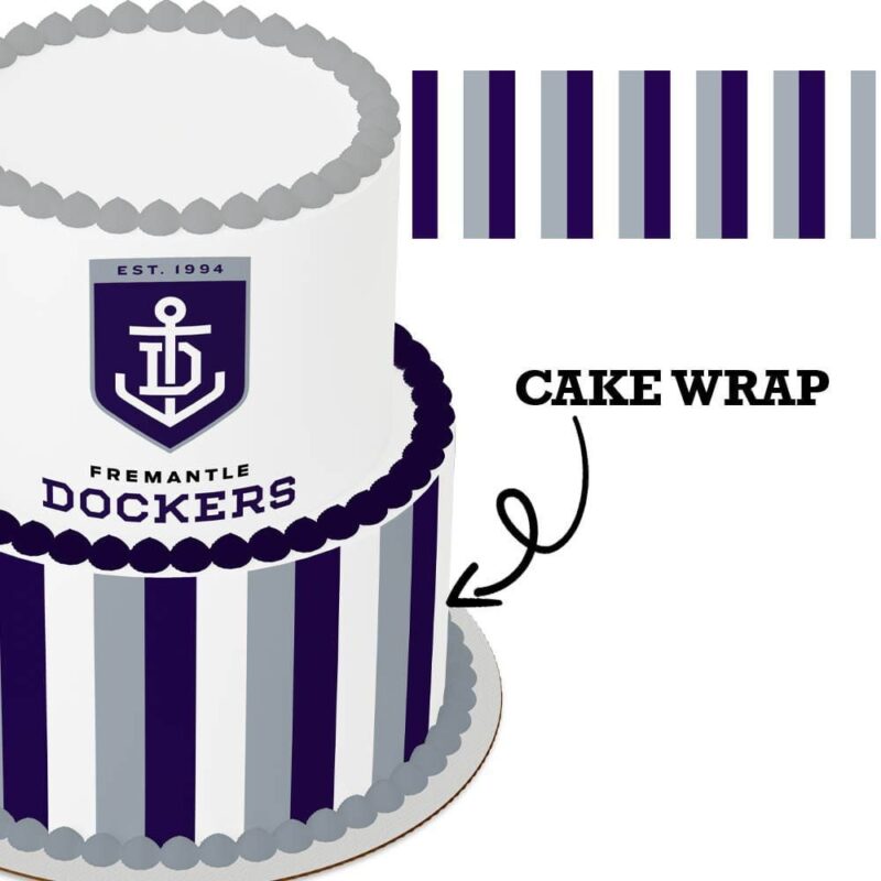 Cake Wrap // AFL Fremantle Dockers