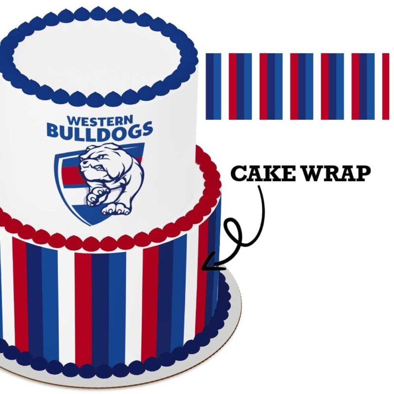 Cake Wrap // AFL Western Bulldogs