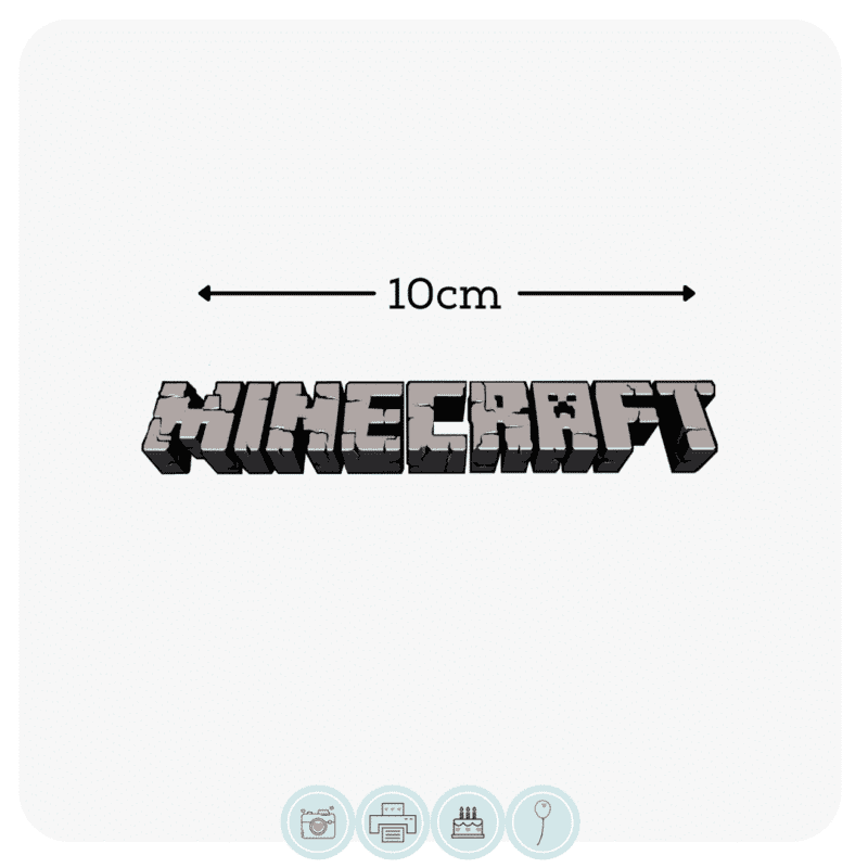 Minecraft Logo Shape | Edible Icing Images