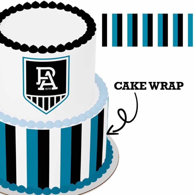 Cake Wrap // AFL Port Adelaide Power