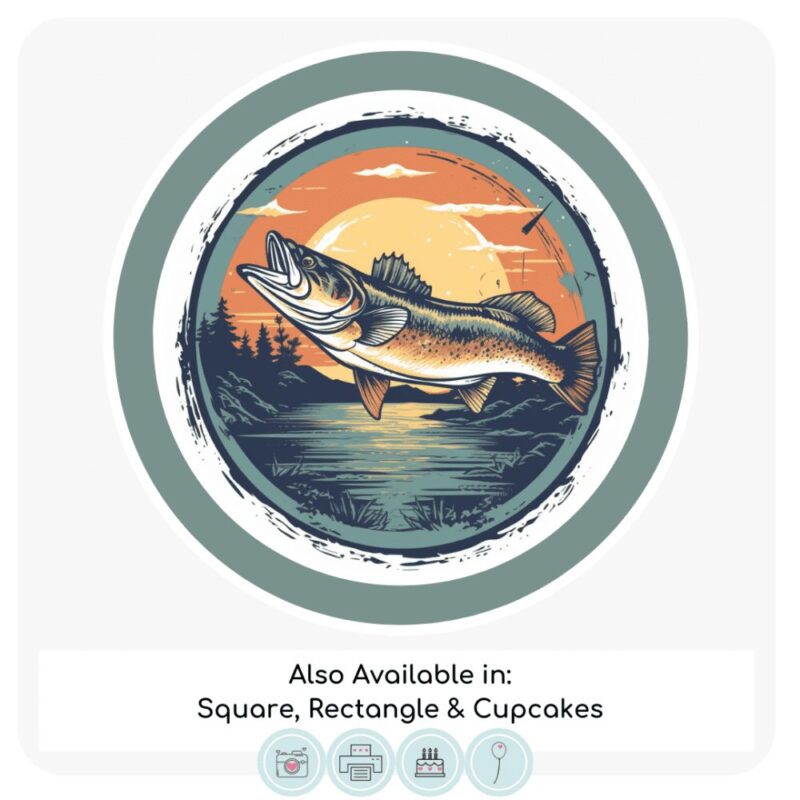 Fish | Round Cake Topper