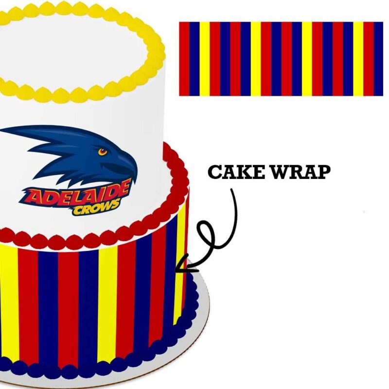 Cake Wrap // AFL Adelaide Crows