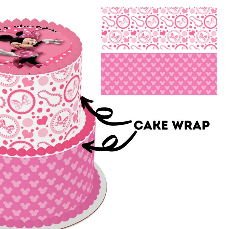 Cake Wrap // Pink Minnie Mouse