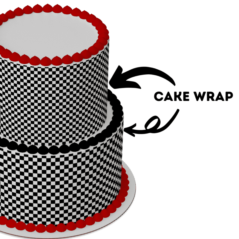 Cake Wrap // Car Checkered