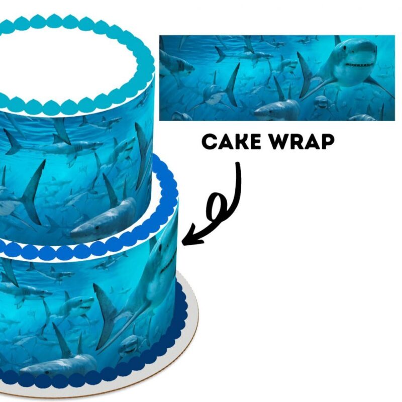 Cake Wrap // Sharks