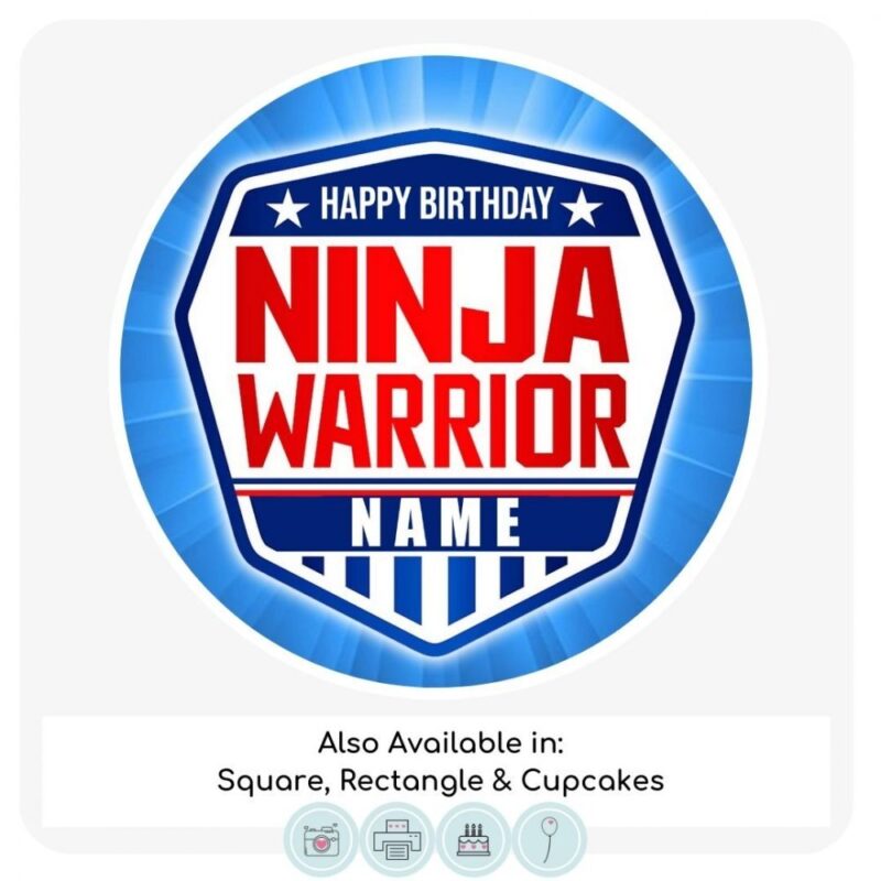 Ninja Warrior Cake Topper