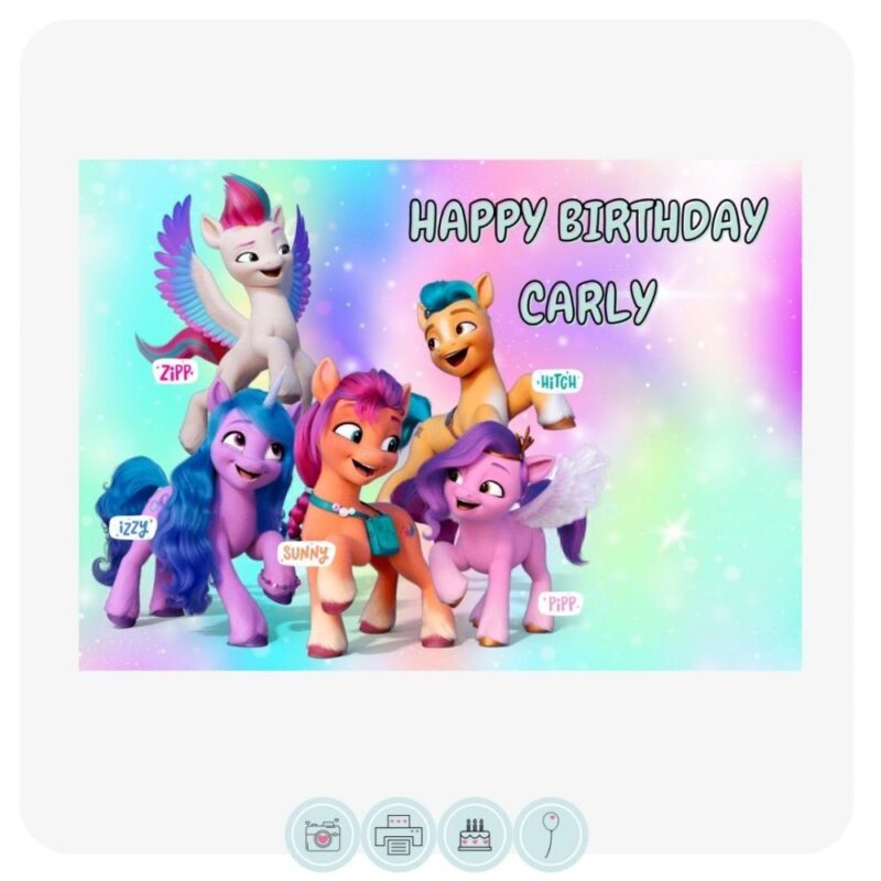 My Little Pony A New Generation - Rectangle Edible Cake Topper