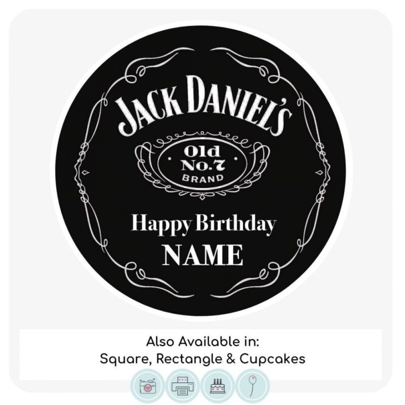 Jack Daniels Cake Topper