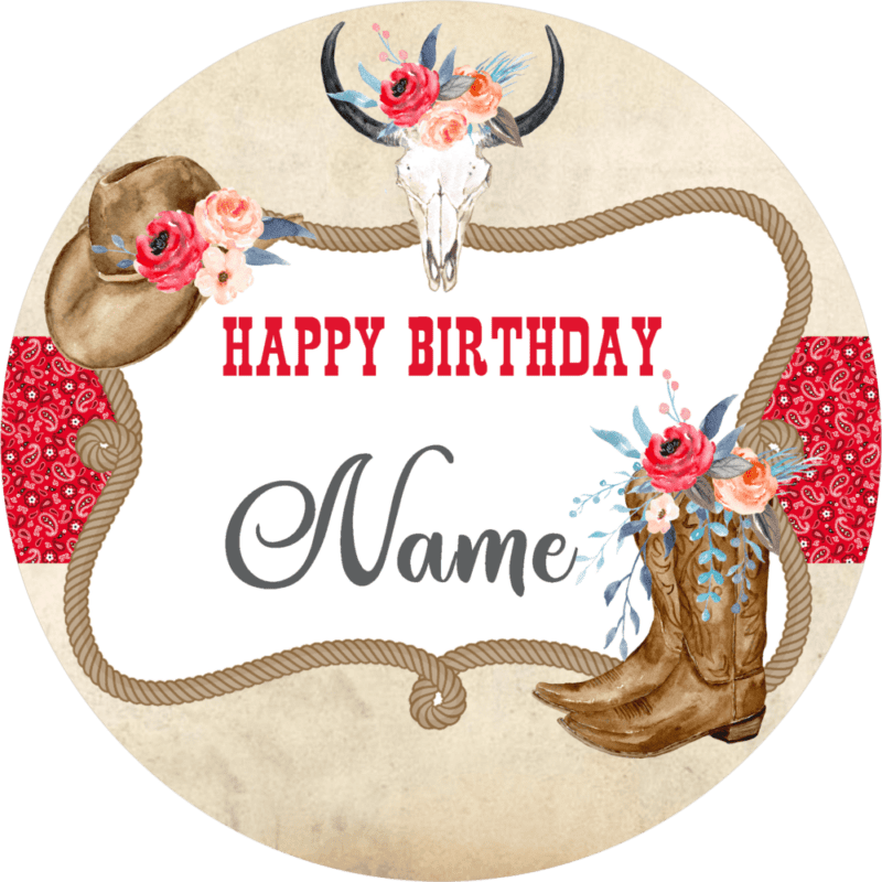 Cow Girl - Edible Cake Topper
