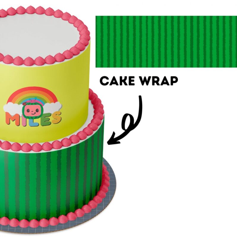 Cake Wrap // Cocomelon watermelon print