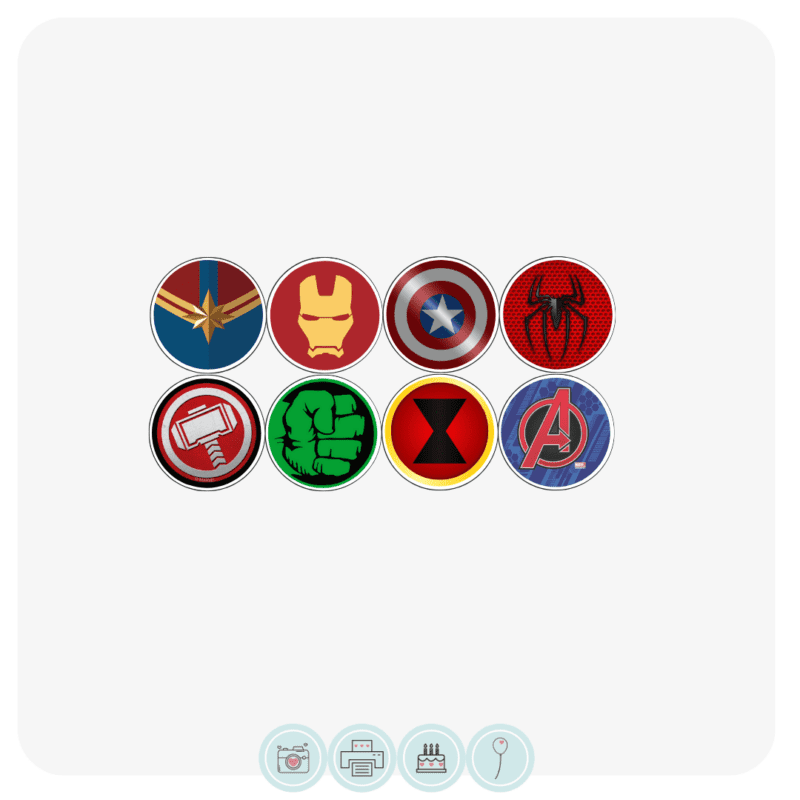 Avengers Assorted Cupcake Toppers