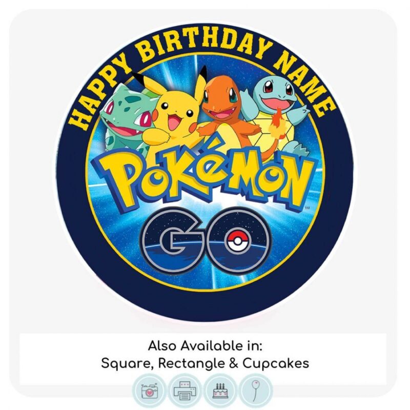 Pokemon Themed Cake Topper