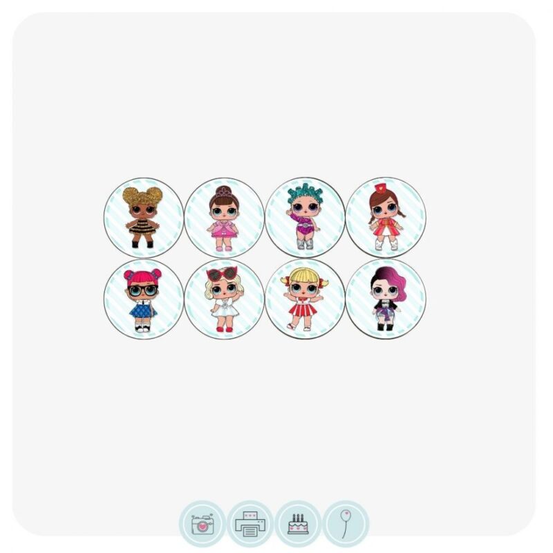 LOL Dolls Assorted Cupcake Toppers