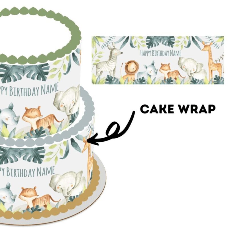 Cake Wrap // Safari Themed