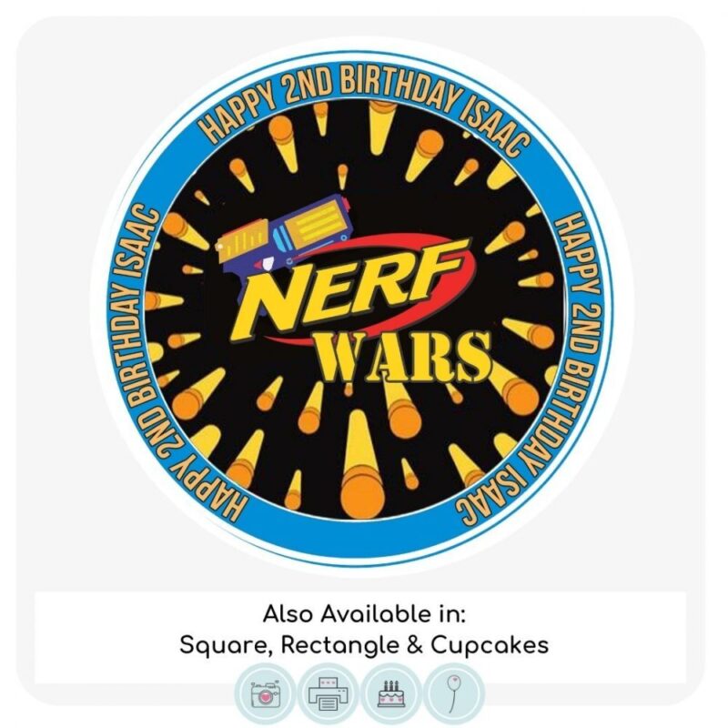 Nerf Themed Cake Topper
