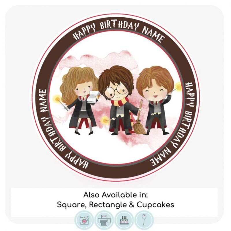 Harry Potter Inspired Themed Cake Topper
