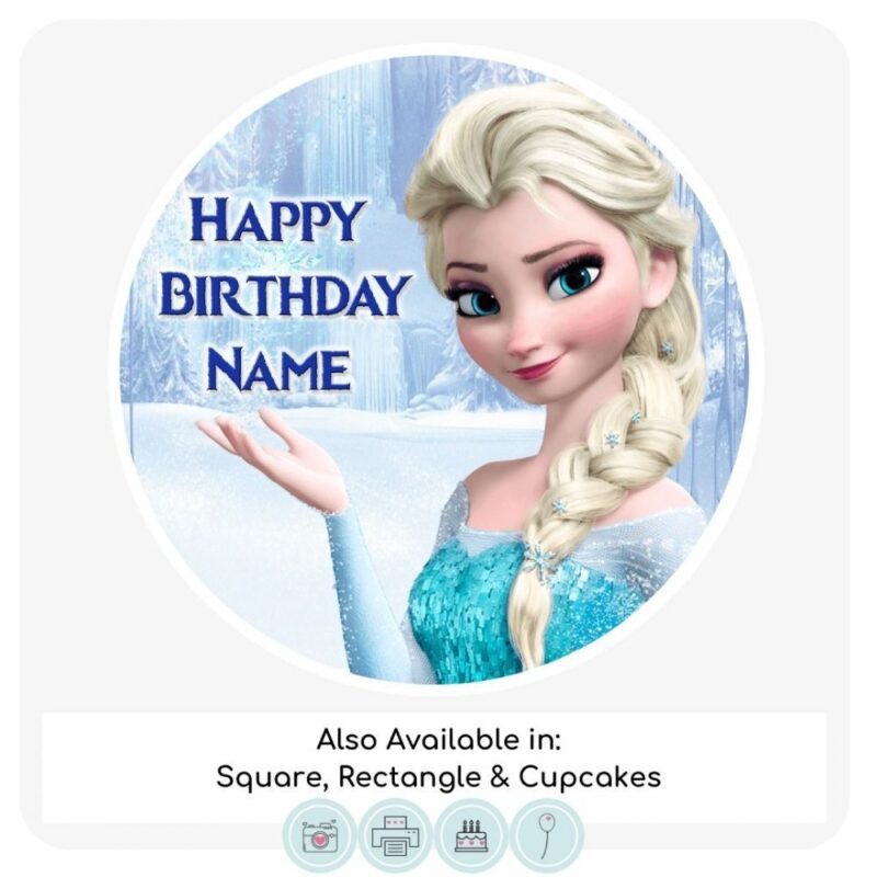 Elsa (Frozen) Themed Cake Topper