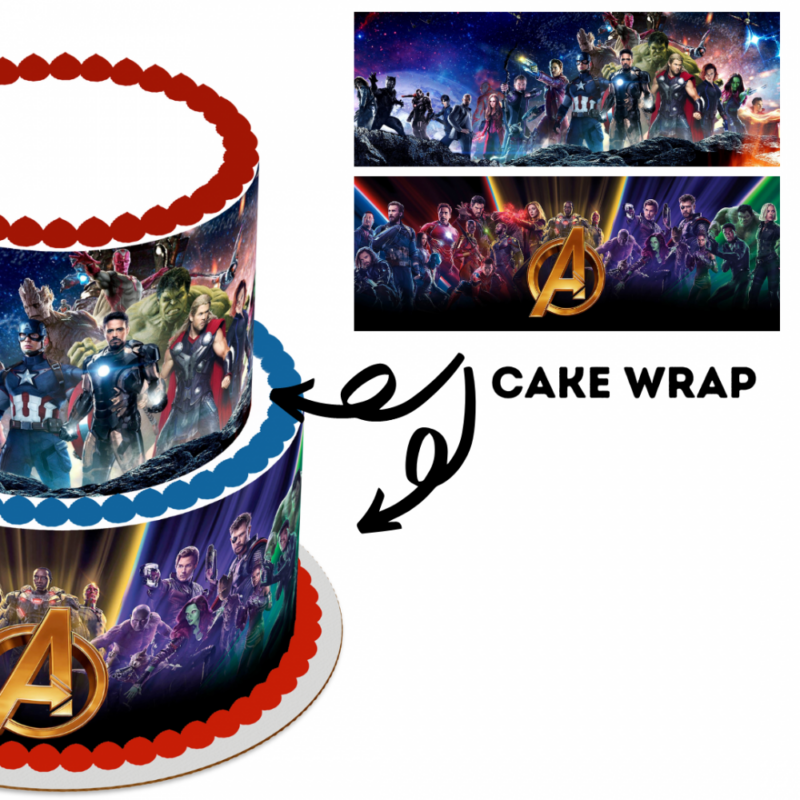 Cake Wrap // Marvel