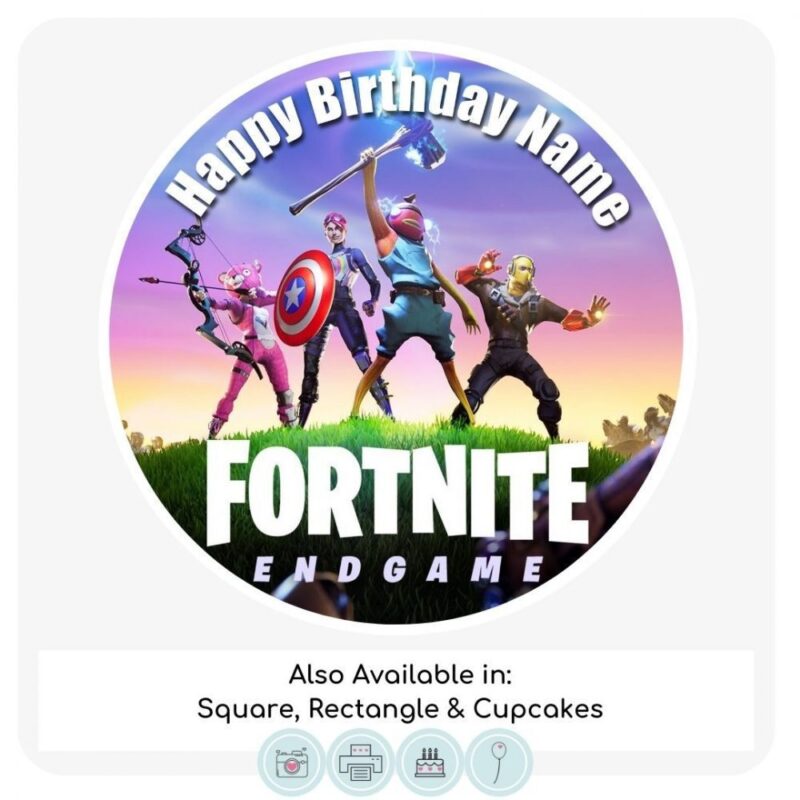 Fortnite End Game Cake Topper