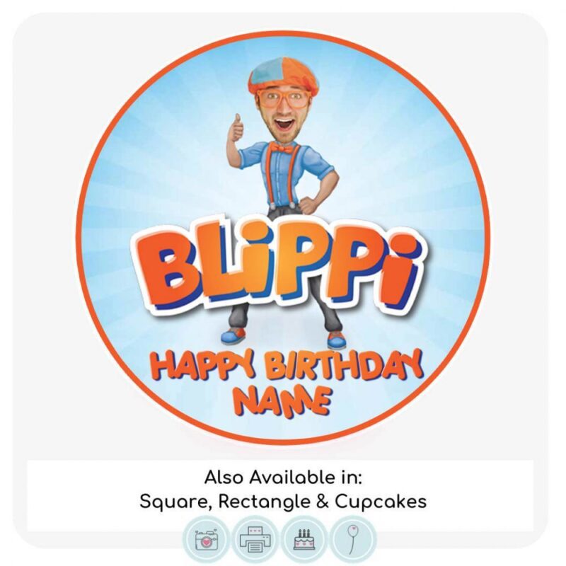 Blippi Themed Cake Topper