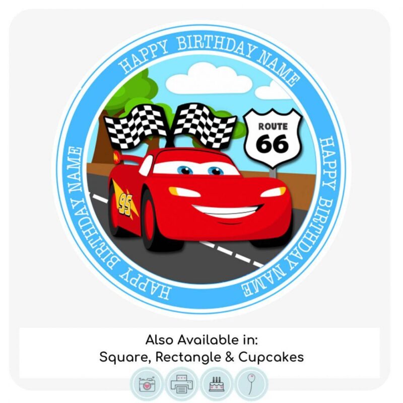 Car Lightning McQueen Cake Topper