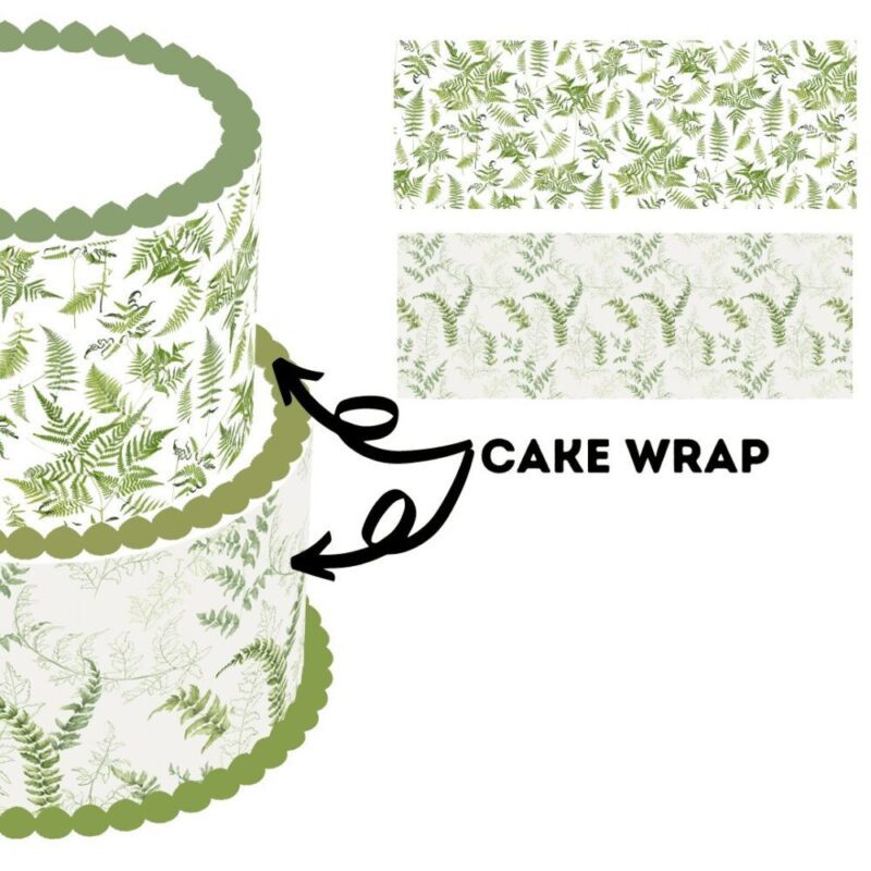 Cake Wrap // Fern Leaves