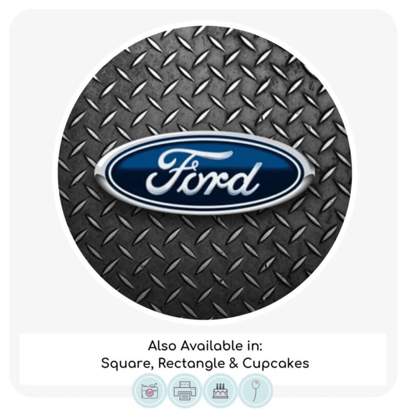 Ford Themed Cake Topper