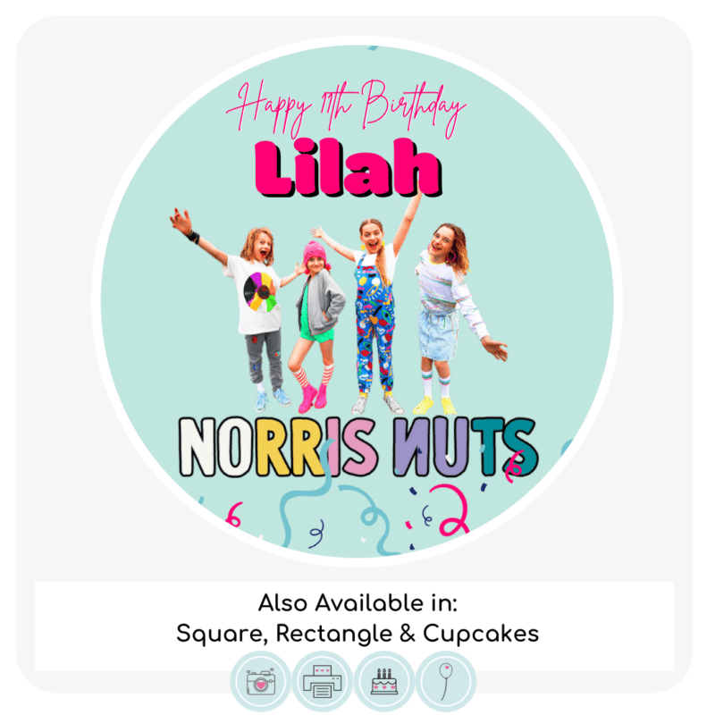 Norris Nuts Themed Cake Topper