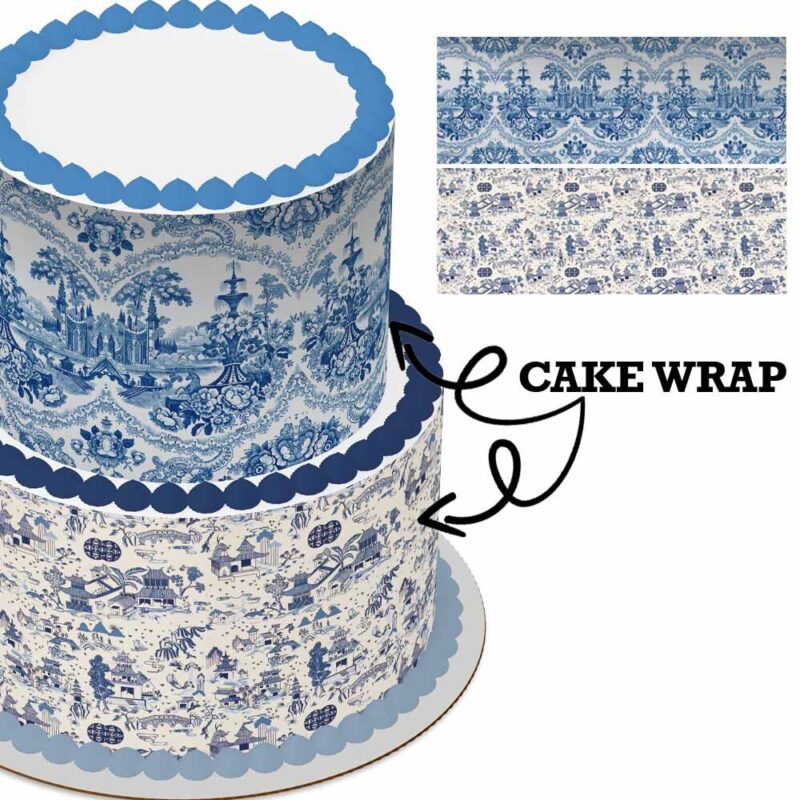 Cake Wrap // Blue Willow