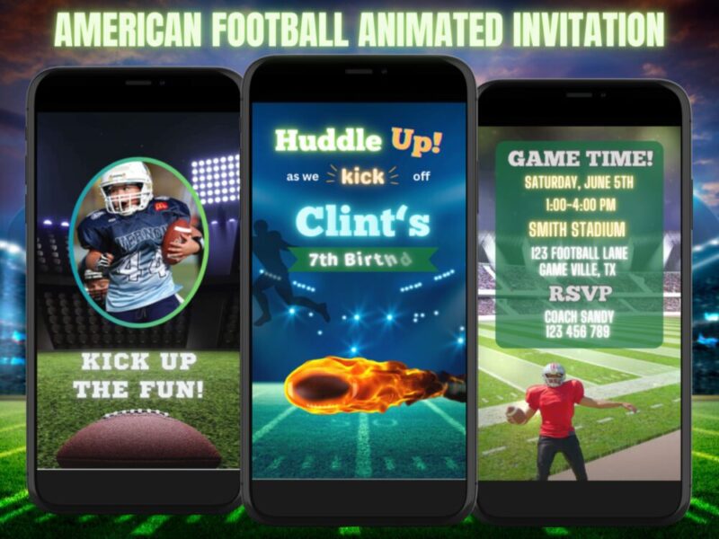 Football Animated Invitation