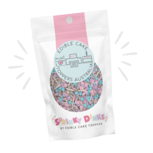 an image displaying our sprinkles. Sprinkydinks is a brand by Edible Cake Toppers PTY LTD