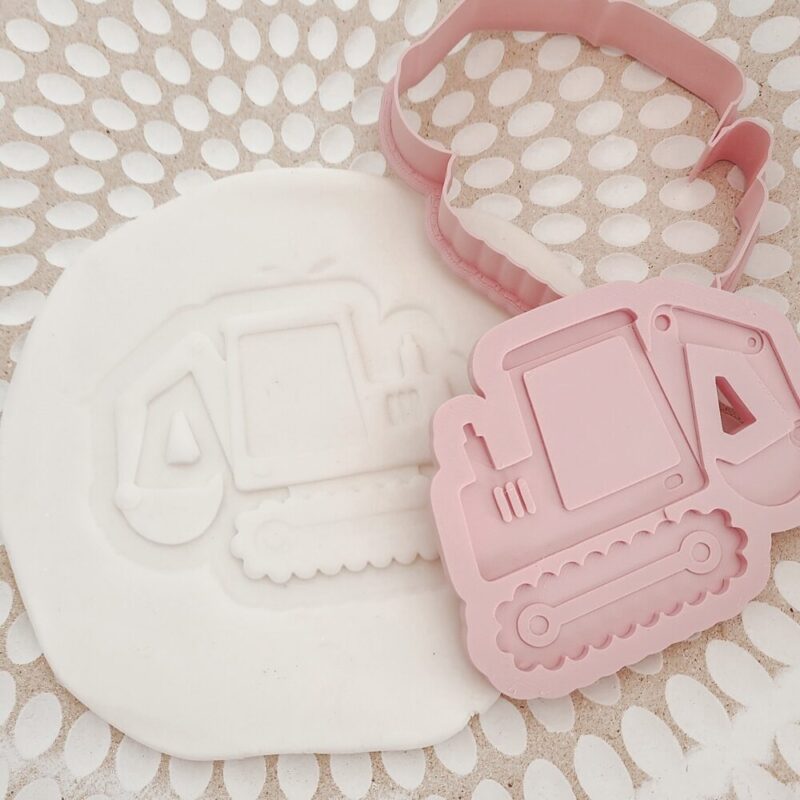 Construction Digger | Debosser Stamp & Cutter