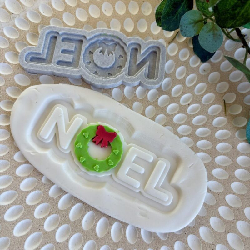 NOEL word | Fondant Cookie Stamp and Cutter Set