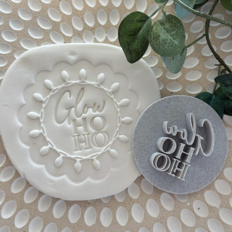 Glow Ho Ho | Fondant Cookie Stamp