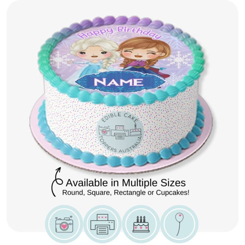 Cute Frozen Inspired :: Edible Cake Topper