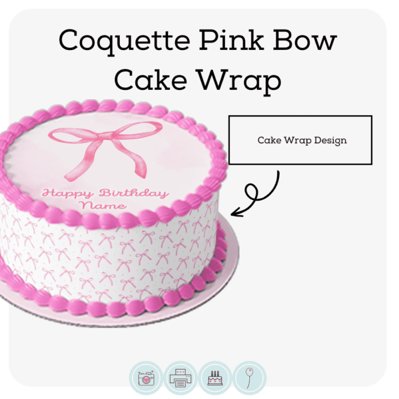 Cake Wrap // Coquette Pink Bow