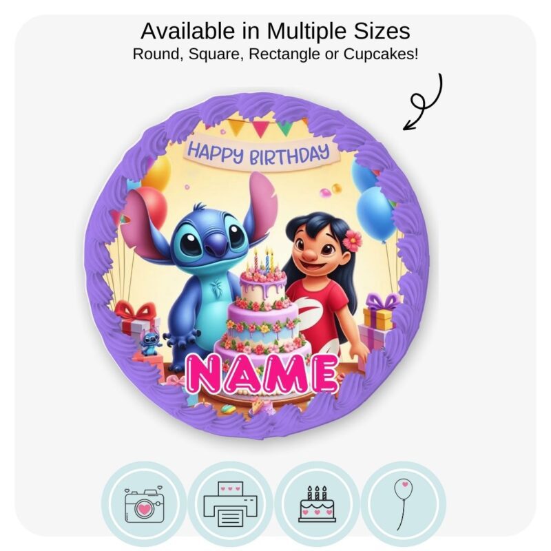 Lilo and Stitch Party Edible Cake Topper