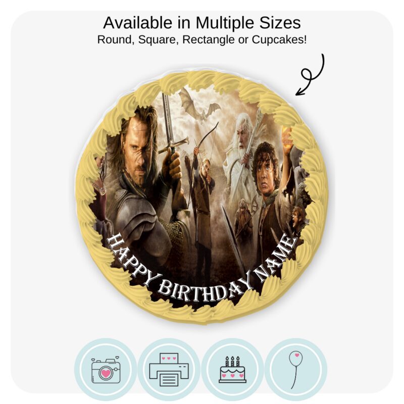 Lord of the Rings Edible Cake Topper