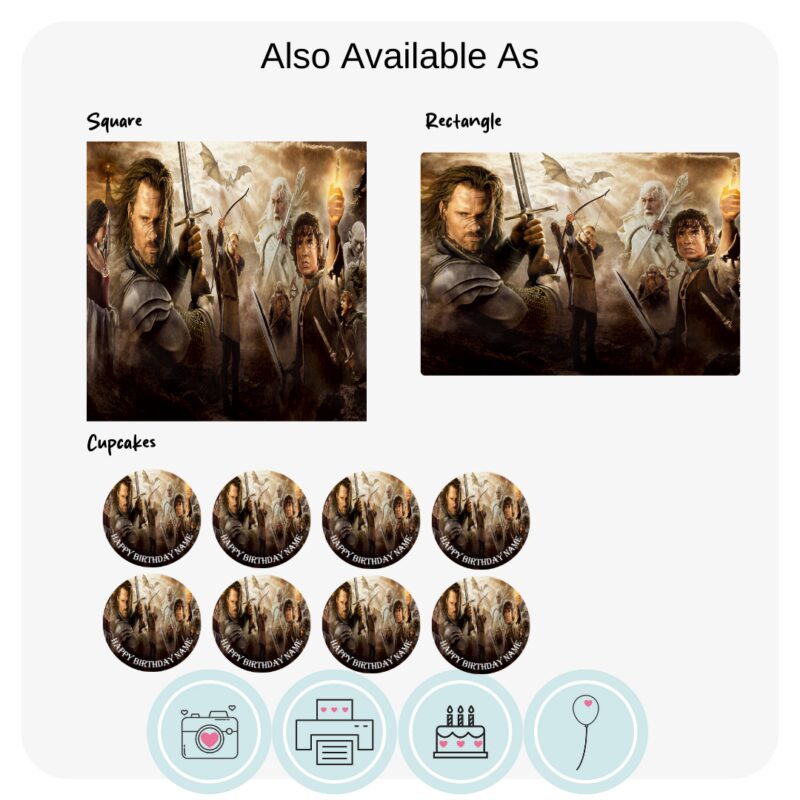 Lord of the Rings Edible Cake Topper - Image 2