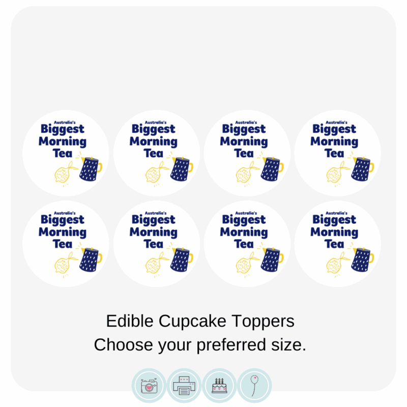 Biggest Morning Tea 2025 Cupcake Toppers